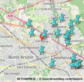 Mappa Piazza Pertini Sandro, 21057 Olgiate Olona VA, Italia (2.48316)