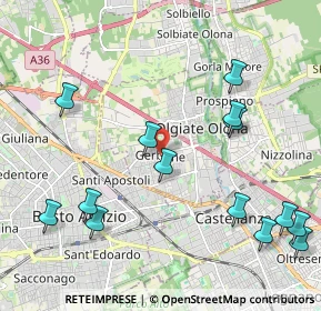 Mappa Piazza Pertini Sandro, 21057 Olgiate Olona VA, Italia (2.50071)