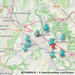 Mappa Piazza S. Pertini, 21057 Olgiate Olona VA, Italia (4.01692)
