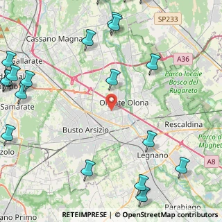 Mappa Via Salvo D'Acquisto, 21057 Olgiate Olona VA, Italia (6.7685)