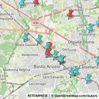 Mappa Via Busto Fagnano, 21057 Busto Arsizio VA, Italia (2.70875)