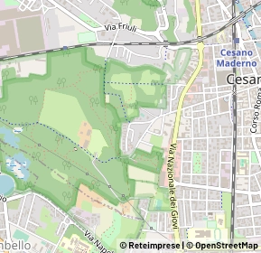 Mappa Via Fratelli Rosselli, 20811 Cesano Maderno MB, Italia (0.30385)