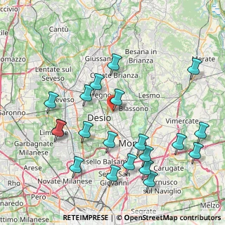Mappa Via Niccolò Machiavelli, 20851 Lissone MB, Italia (9.2075)