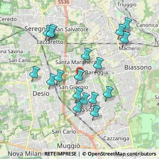 Mappa Via Niccolò Machiavelli, 20851 Lissone MB, Italia (1.98667)