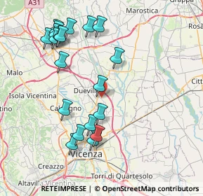 Mappa Via della Fisca, 36031 Dueville VI, Italia (8.4905)