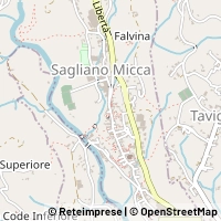 Map Sagliano Micca