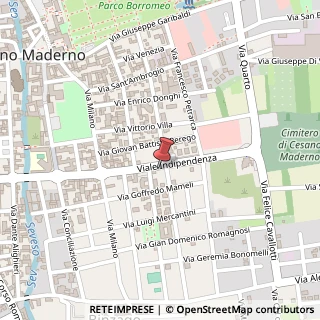 Mappa Via Indipendenza, 14, 20811 Cesano Maderno, Monza e Brianza (Lombardia)