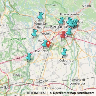 Mappa Via Don Giuseppe Zamboni, 24040 Levate BG, Italia (8.39538)