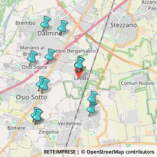Mappa Via Don Giuseppe Zamboni, 24040 Levate BG, Italia (2.27769)