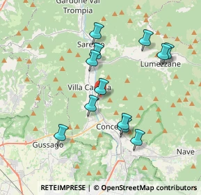 Mappa Via Borgo, 25069 Villa Carcina BS, Italia (3.57083)