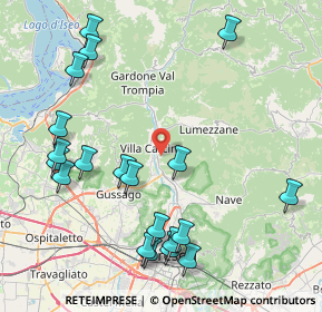 Mappa Via Borgo, 25069 Villa Carcina BS, Italia (9.787)