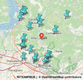 Mappa Via Borgo, 25069 Villa Carcina BS, Italia (8.6345)