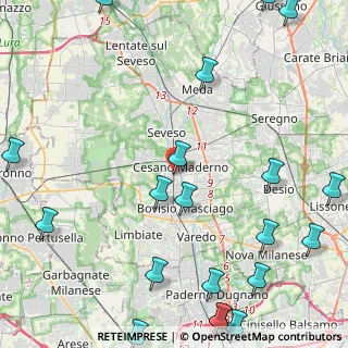 Mappa Via Giuseppe Parini, 20811 Cesano Maderno MB, Italia (6.5385)