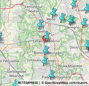 Mappa Via Giuseppe Parini, 20031 Cesano Maderno MB, Italia (6.264)