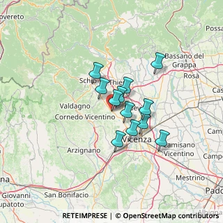 Mappa Via Alcide De Gasperi, 36033 Isola Vicentina VI, Italia (9.03417)