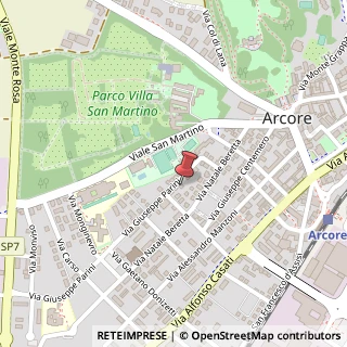 Mappa Via Giuseppe Parini, 9, 20043 Arcore, Monza e Brianza (Lombardia)