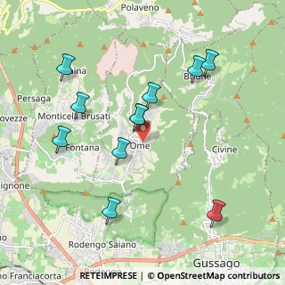 Mappa Via Giuseppe Verdi, 25050 Ome BS, Italia (1.96273)