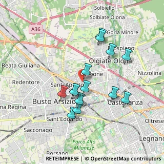Mappa Via S. Pellico, 21057 Olgiate Olona VA, Italia (1.63929)