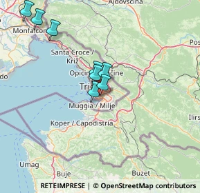 Mappa Via Pietraferrata, 34147 Trieste TS, Italia (21.49083)