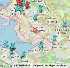 Mappa Via Pietraferrata, 34147 Trieste TS, Italia (3.0425)