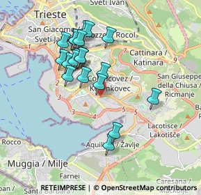 Mappa Via Pietraferrata, 34147 Trieste TS, Italia (1.6515)