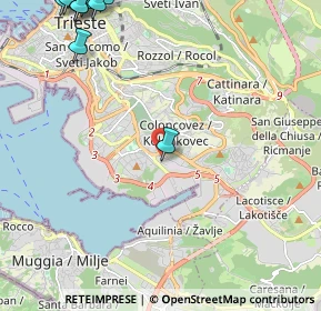 Mappa Via Pietraferrata, 34147 Trieste TS, Italia (3.846)