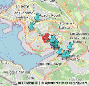 Mappa Via Pietraferrata, 34147 Trieste TS, Italia (1.40364)