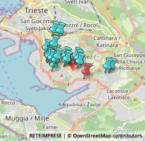 Mappa Via Pietraferrata, 34147 Trieste TS, Italia (1.1435)
