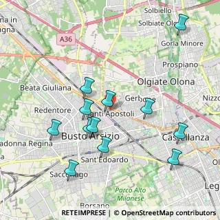 Mappa Via Toce, 21052 Busto Arsizio VA, Italia (2.04917)