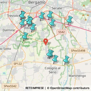 Mappa Via Provinciale, 24050 Zanica BG, Italia (4.64625)