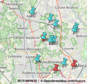 Mappa Via Dolomiti, 20033 Desio MB, Italia (4.0475)