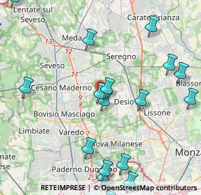 Mappa Via Dolomiti, 20033 Desio MB, Italia (5.838)