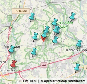 Mappa Via dell'Industria, 20883 Mezzago MB, Italia (3.88929)