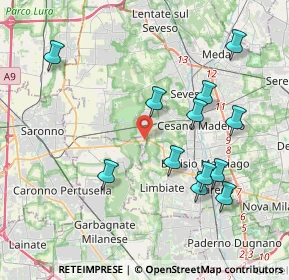Mappa Via Roma, 20033 Villaggio Brollo MI, Italia (4.06583)