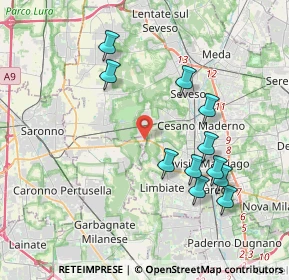 Mappa Via Roma, 20033 Villaggio Brollo MI, Italia (3.90455)