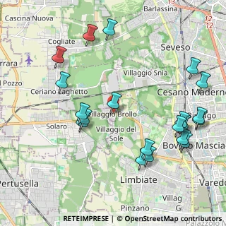 Mappa Via Roma, 20033 Villaggio Brollo MI, Italia (2.4105)