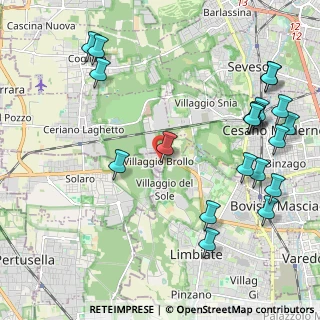 Mappa Via Roma, 20033 Villaggio Brollo MI, Italia (2.6615)