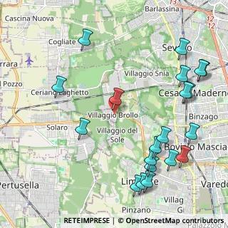 Mappa Via Roma, 20033 Villaggio Brollo MI, Italia (2.644)
