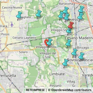 Mappa Via Roma, 20033 Villaggio Brollo MI, Italia (2.72214)