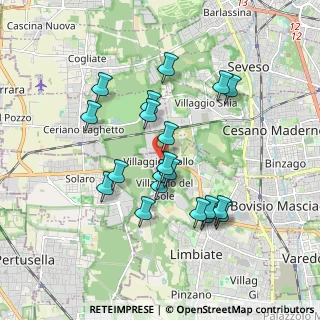 Mappa Via Roma, 20033 Villaggio Brollo MI, Italia (1.6465)