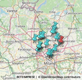 Mappa 20033 Villaggio Brollo MI, Italia (9.626)