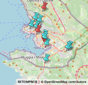 Mappa Via San Pantaleone, 34147 Trieste TS, Italia (2.89833)