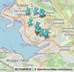 Mappa Via San Pantaleone, 34147 Trieste TS, Italia (1.255)