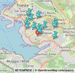 Mappa Via San Pantaleone, 34147 Trieste TS, Italia (1.3925)