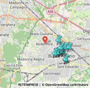 Mappa Via Francesco Cilea, 21052 Busto Arsizio VA, Italia (1.72273)