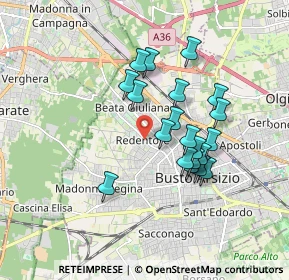 Mappa Via Francesco Cilea, 21052 Busto Arsizio VA, Italia (1.4865)