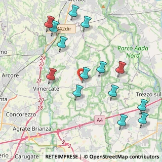 Mappa Via Giacomo Leopardi, 20882 Bellusco MB, Italia (4.61071)