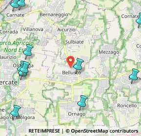 Mappa Via Giacomo Leopardi, 20882 Bellusco MB, Italia (3.12455)