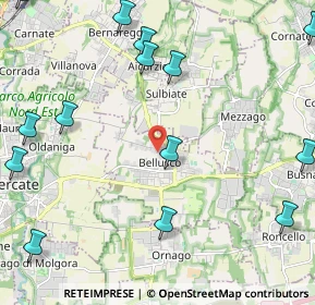 Mappa Via Giacomo Leopardi, 20882 Bellusco MB, Italia (2.98357)
