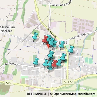 Mappa Via Giacomo Leopardi, 20882 Bellusco MB, Italia (0.327)